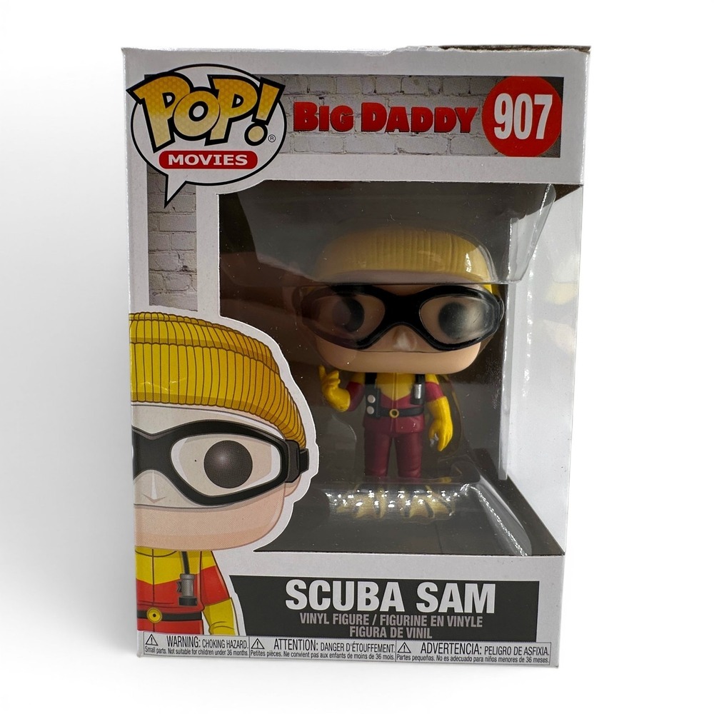 Funko Pop! Movies Big Daddy Scuba Sam #907 Vinyl Figure Vaulted FLAW PLEASE READ